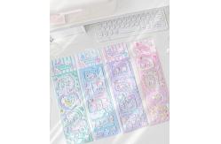 China 50 Sheets Pack Cartoon Sticker Sheet Smooth Surface For Business Use supplier