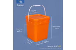 China 5 Gallon Polypropylene Transparent Plastic Bucket For Food Drinks Storage supplier
