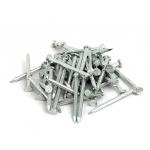 Galvanized Flat Head Concrete Nails Steel 4 Inch 100mm Silver White for sale