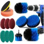 Bathroom Electric Drill Cleaning Brush Attachment 20mm Plate Height for sale