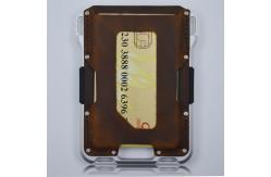 China EXW Delivery Term Aluminium Card Wallet with Silicone Band and Luxury Design supplier