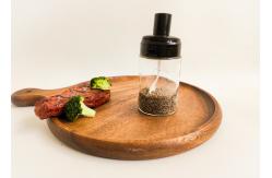 China The Lid Comes With A Plastic Spoon Customizable Manual Spice Jars supplier