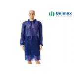 ISO CE Unimax Polypropylene or SMS lab coat with Velcro for sale