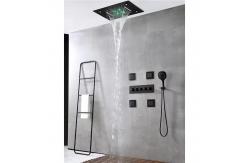 China Shower Ceiling Bathroom Shower Faucet Set Luxury LED Thermostatic High Flow Rain Waterfall supplier