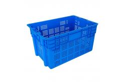 China Customized Logo Mesh Plastic Crate for Nestable Stackable Plastic Turnover Basket supplier