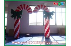 China Custom Durable Advertising Inflatable Candy Cane For Christmas Holiday supplier