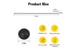 China Bird Proof Solar Panel Mounting Clips Uv Radiation Black Coating supplier