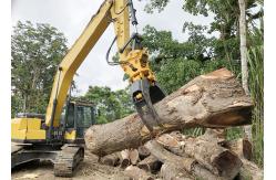 China Multifunctional Digger Hydraulic Rock Grab Attachment Q355B Excavator Log Grapple supplier