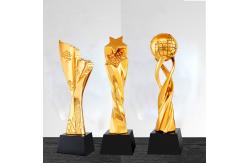 China Resin height 280mm Custom Engraved Trophy for Sports Game Winners supplier