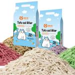 China Easy Scoop Tofu Sand Litter 6L Non Smelling Cat Litter Antibacterial manufacturer