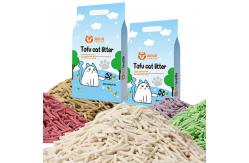 China Easy Scoop Tofu Sand Litter 6L Non Smelling Cat Litter Antibacterial supplier