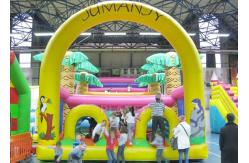 China Commercial Grade Inflatable Obstacle Race Course Bounce House With Repair Kit supplier