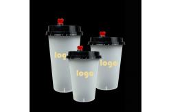 China BPA Free PP Disposable Milk Tea Cups 1oz With Lid supplier