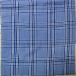 Blue Grid Cotton Check Fabric 54 Width 40X40 Yarn Dyed Plaid Fabric for sale