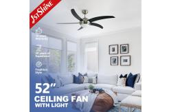 China 53.4w Modern LED Ceiling Fan 3 Speed Choice With Reversible Motor supplier