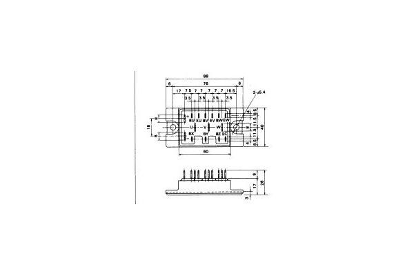 IGBT Power Module 2DI150D-050C POWER TRANSISTOR MODULE FUJITSU IGBT Power Module