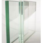 Polished Edge Clear Laminated Tempered Glass Customized