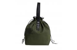 China Customized Insulated Bento Bag Wide Opening Canvas Drawstring Lunch Bag supplier