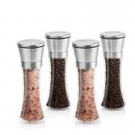 Adjustable Spice Biodegradable 160ml Glass Pepper Grinder for sale