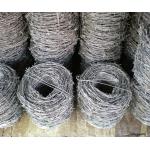 12x14BWG Galvanized Steel Double Strand Barbed Wire Rope  non rusting for sale