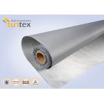 Stainless Steel Wire Reinforced Fiberglass Cloth With PU Coating 0.7mm For Fire Blanket Smoke Curtains