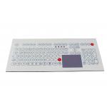 108 key IP65 top panel mounting industrial membrane waterproof keyboard with touchpad for sale