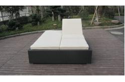 China PE Rattan Adjustable Lounge Chair , Modern Foldable Chaise Lounge supplier