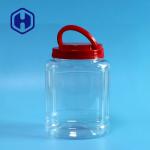 Empty Oval 30oz 900ml Leak Proof Plastic Jar For Nuts Kernels Packaging for sale