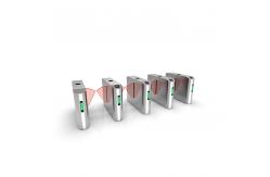 China Smoothly Running Baffle Gate Turnstile Pedestrian Flap Barrier With BLDC Motor supplier