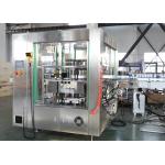Roll - Feed Bottle Labeling Machine , OPP / BOPP Film Hot Melt Glue Labeling Machine for sale