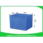 Rectangle Folding  Plastic Storage Trays Long Service Life 545 * 420 * 380mm for sale