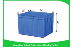 China Rectangle Folding  Plastic Storage Trays Long Service Life 545 * 420 * 380mm supplier