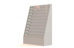 China Multiple Layers Sloped MDF Greeting Card Display Stand supplier