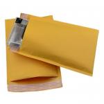 Lightweight Yellow Kraft Bubble Mailers , Kraft Bubble Envelopes Shock Resistance for sale