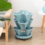 39x17cm Radish Stackable Garden Planters Pots for sale