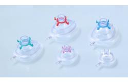 China PVC Anesthesia Breathing Face Mask With Upright Check Valve supplier