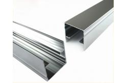China Mechanically Polished Aluminium Profile , Strangle Shape , Silver , Shine supplier