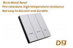 China Zigbee Wall Switch  2 / 3 / 4 Conjoined Style Thick Metal 3mm Panel supplier