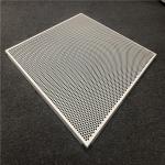 PVDF Galvanized Steel Ceiling Panels Concealed Square Edge Perforated Pattern for sale