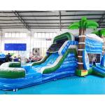 Palm Tree Jumping Inflatable Bouncer Slide For Backyard for sale