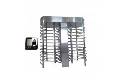 China Gym Full Height Pedestrian Turnstiles Access Control System Self Lock supplier