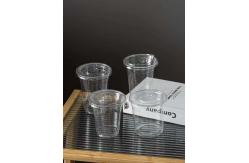 China Custom 90mm Disposable Bubble Tea Cups Smoothies Cold Coffee Drinking Plastic Pet Cups supplier