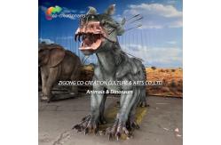 China Ridable Animatronic Monster Ride: Dynamic Motion & Silver-Beast Design For Adventure Parks supplier