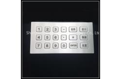 China Metal Industrial Numeric Keypad Usb Interface For Public Kiosks Ce Certification supplier