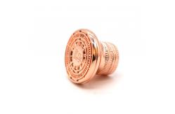 China Custom Perfume Cap Luxury Gold Plated Free Design Custom Logo supplier
