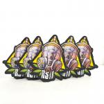 Plastic Die Cut Custom Shaped Mylar Bags 3.5g Pack Irregular Smell Proof