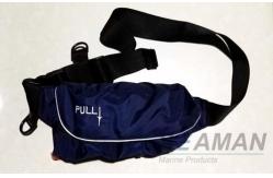China Marine Inflatable Life Jackets 150N Auto / Manual Start Navy Blue Inflatable Waist Belt supplier