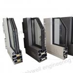 Customized Windproof Aluminum Window 6061 PA66 Heat Insulation Profile for sale