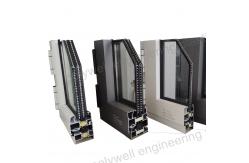 China Sound Insulation Aluminum System Window With Polyamide Strips Super Toughened Material supplier