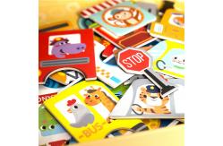 China CMYK Printing Educational Magnetic Jigsaw Puzzle Games Dressing Recognition For Kids supplier